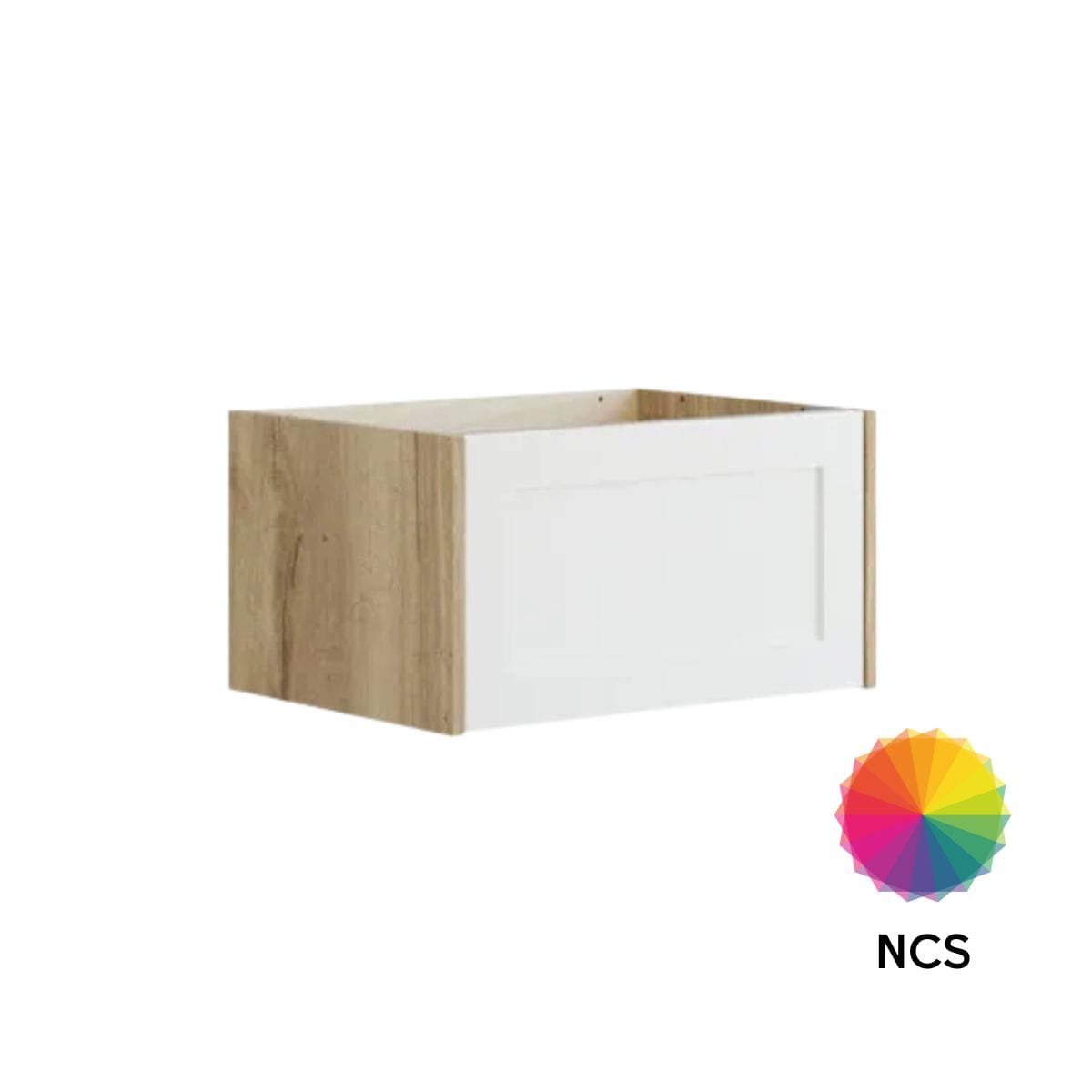 Dansani Inzo Classic Ramme Servantskap 1 skuff Natur eik/NCS farge / 60cm Dansani Servantskap DA-T01-3092