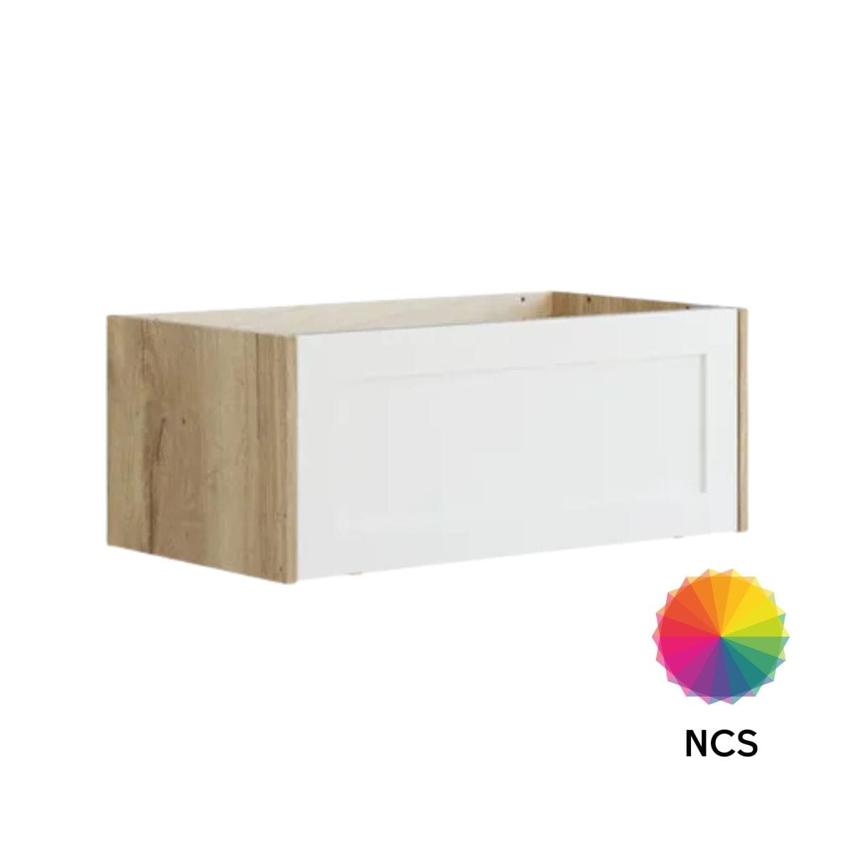 Dansani Inzo Classic Ramme Servantskap 1 skuff Natur eik/NCS farge / 80cm Dansani Servantskap DA-T02-3092