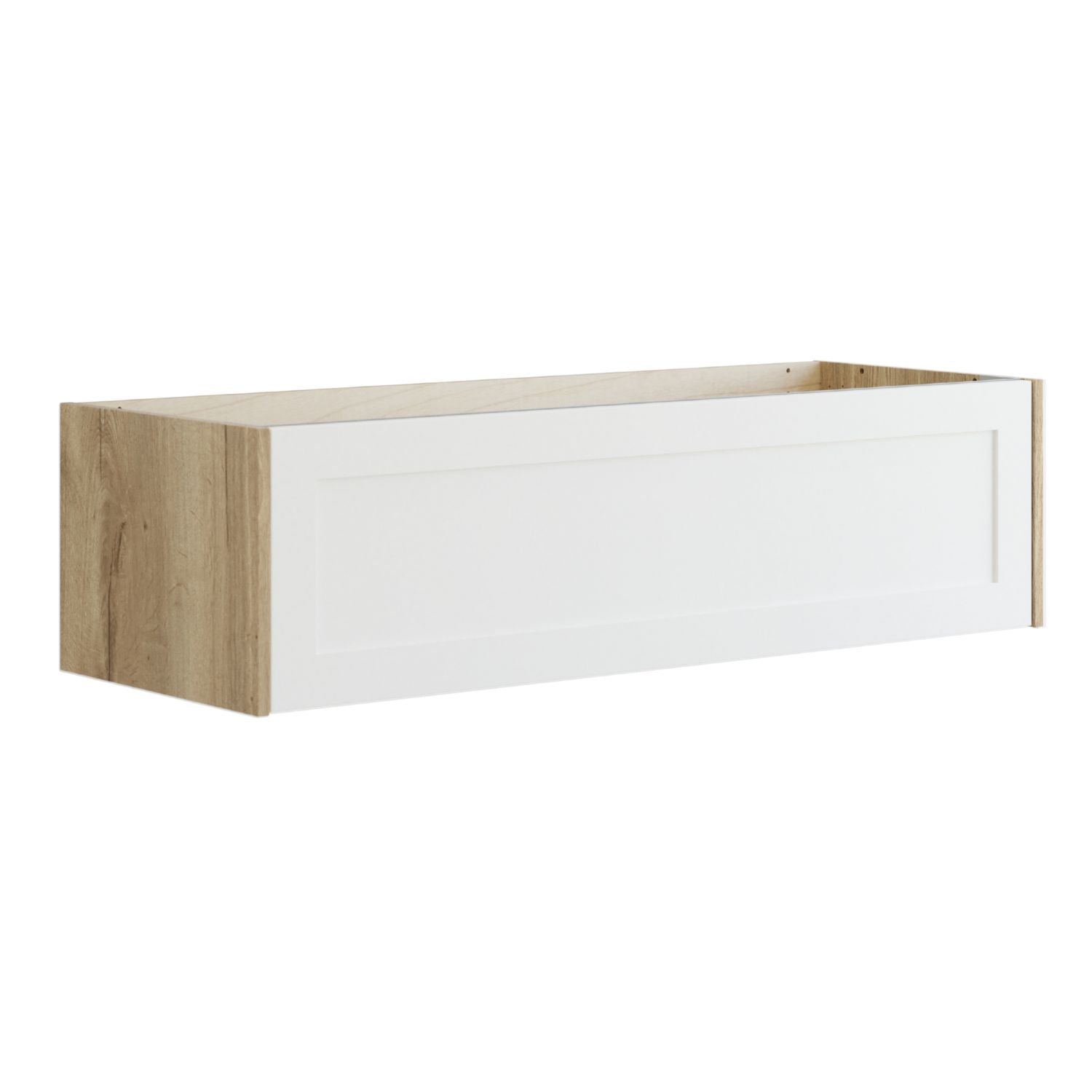 Dansani Inzo Classic Ramme Skap 1 skuff B60-120xH32xD44cm Natur eik/hvit matt / 120cm Dansani Sideskap bad DA-T14-3014
