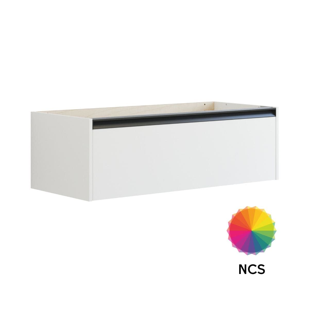 Dansani Inzo Classic Servantskap med Integrert Grep 1 skuff B60-120xH32xD44cm NCS farge / 100cm Dansani Servantskap DA-T03-7099