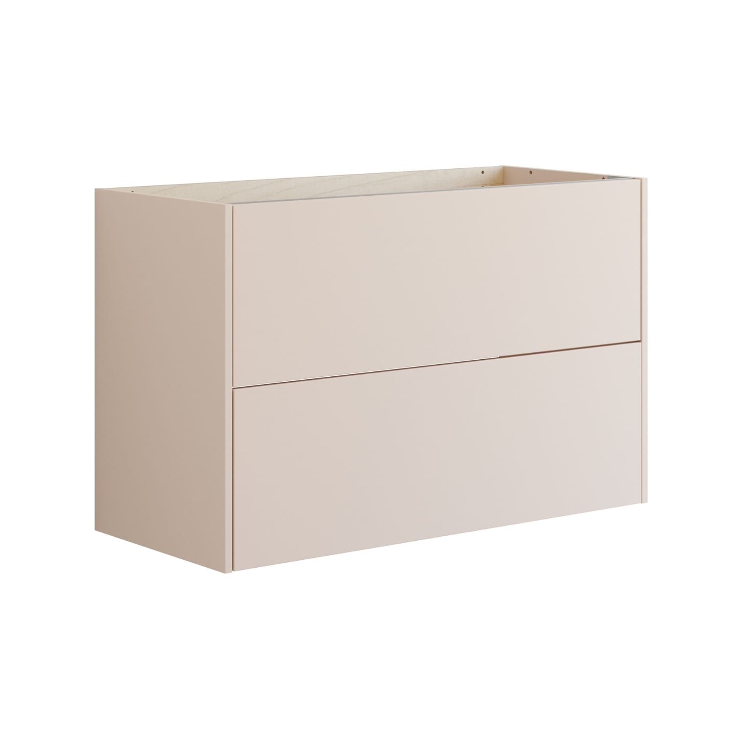 Dansani INZO Classic Skap 2 skuff B60-120xH64xD44cm Sand matt / 100cm / Glatt Dansani Sideskap bad DA-T17-1034