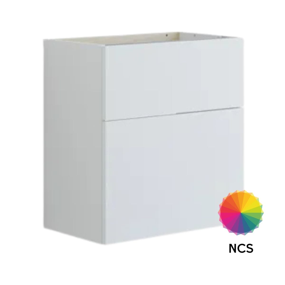 Dansani Inzo Glatt Servantskap Slim 2 skuff ekstra høy underskuff NCS farge / 60cm Dansani Servantskap DA-U10-1099