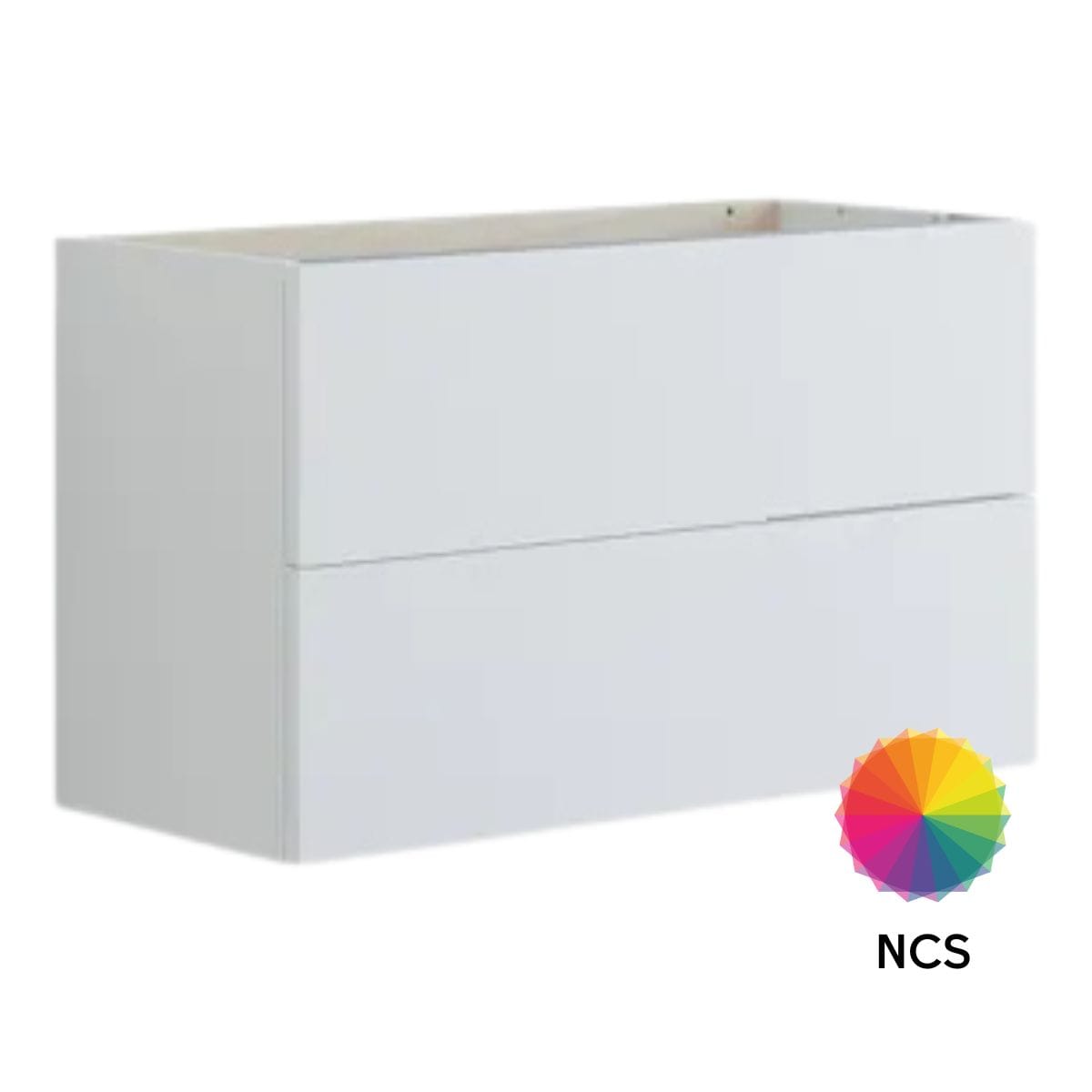 Dansani Inzo Glatt Servantskap Slim 2 Skuff NCS farge / 80cm Dansani Servantskap DA-U08-1099