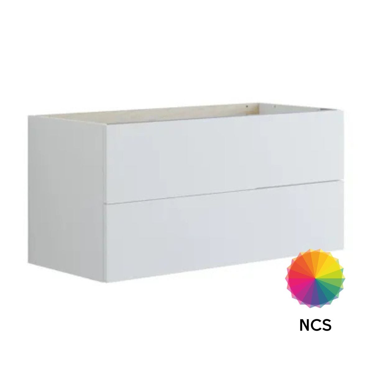 Dansani Inzo Glatt Sideskap 2 skuff NCS farge / 100cm Dansani Sideskap bad DA-U35-1099