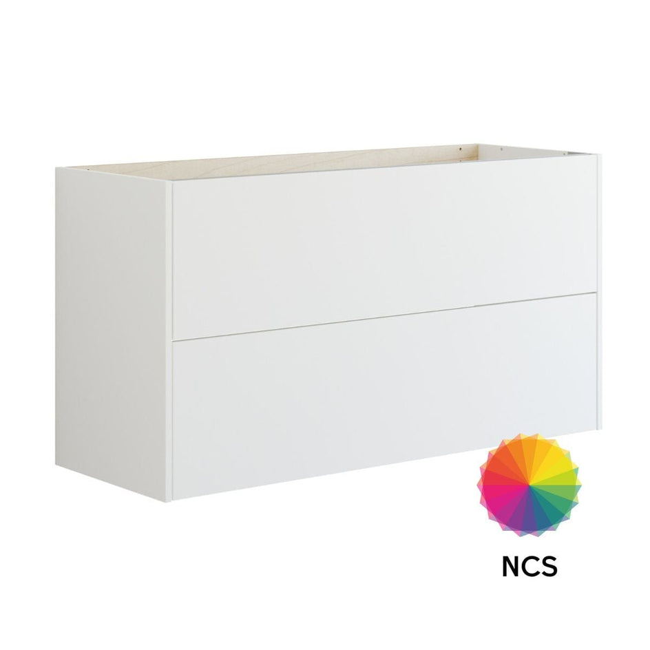 Dansani Inzo Glatt Skap 2 skuff B60-120xH64xD44cm NCS farge / 120cm Dansani Sideskap bad DA-T18-1099