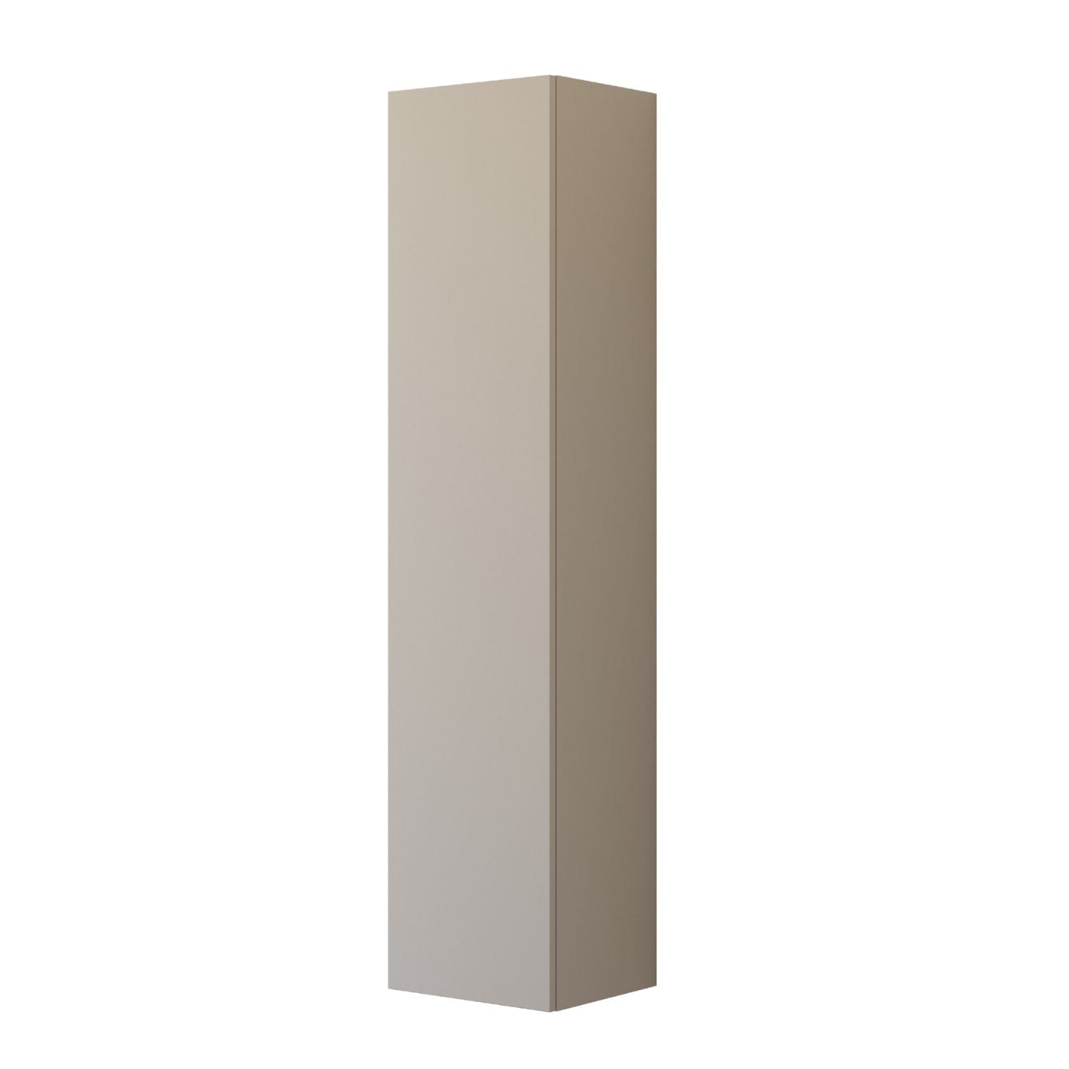 Dansani INZO Høyskap med Integrert Grep 1 dør B40 Softstone / 40cm / Versjon A venstre hengslet Dansani Høyskap bad DA-U47-2235