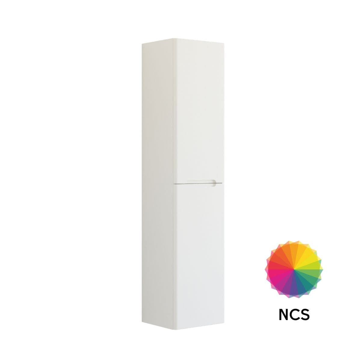 Dansani Inzo Integrert Høyskap 2 dør B40xH176xD35cm NCS farge / 40cm / Versjon C høyre hengslet Dansani Høyskap bad DA-R16-A199