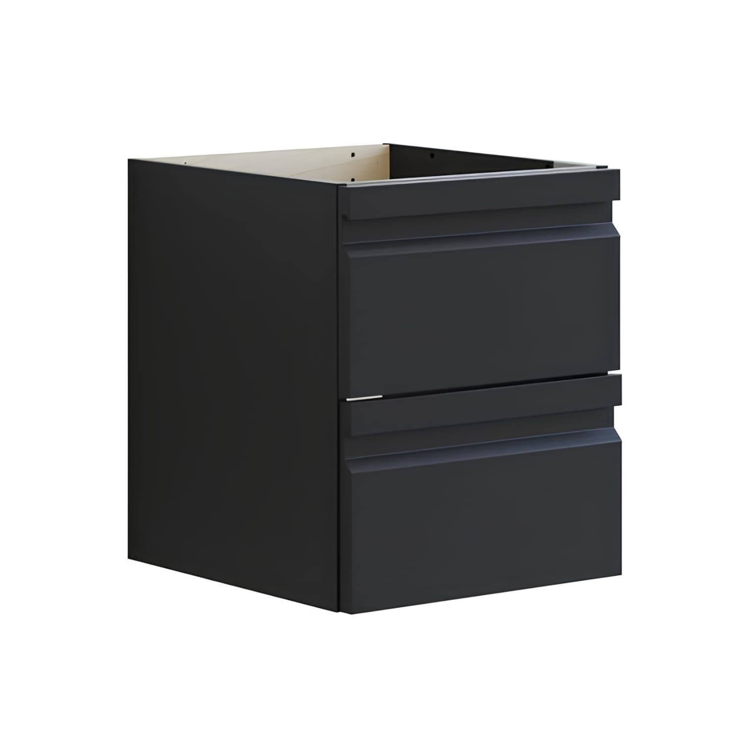 Dansani Inzo Integrert Servantskap 2 skuff H48 Sort gummi / 40cm Dansani Servantskap DA-U52-2037