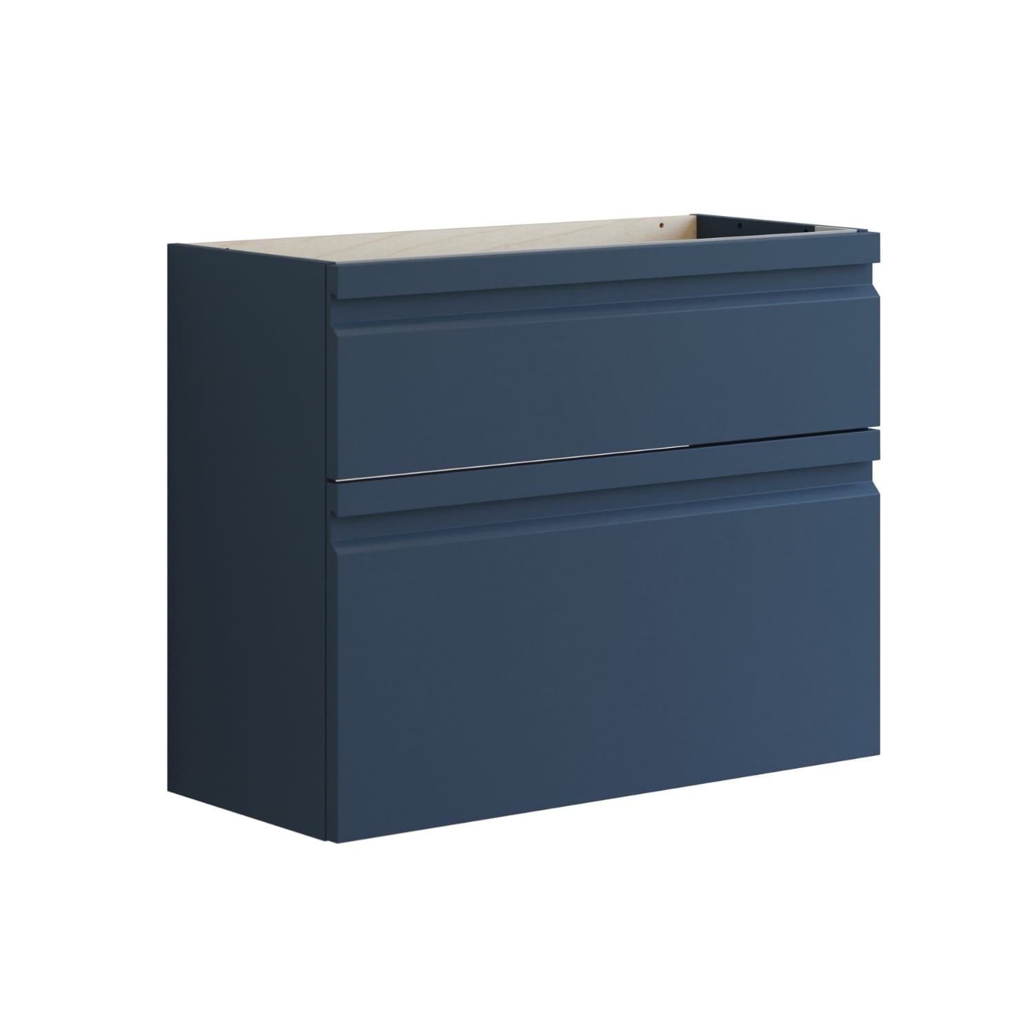 Dansani Inzo Integrert Servantskap Slim 2 skuff ekstra høy underskuff Deep blue / 80cm Dansani Servantskap DA-U11-2032
