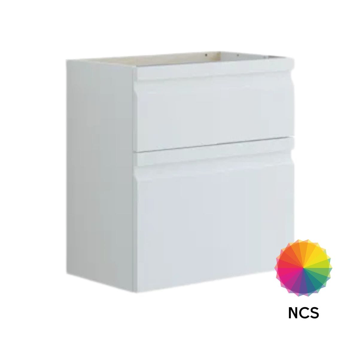 Dansani Inzo Integrert Servantskap Slim 2 skuff ekstra høy underskuff NCS farge / 60cm Dansani Servantskap DA-U10-2099