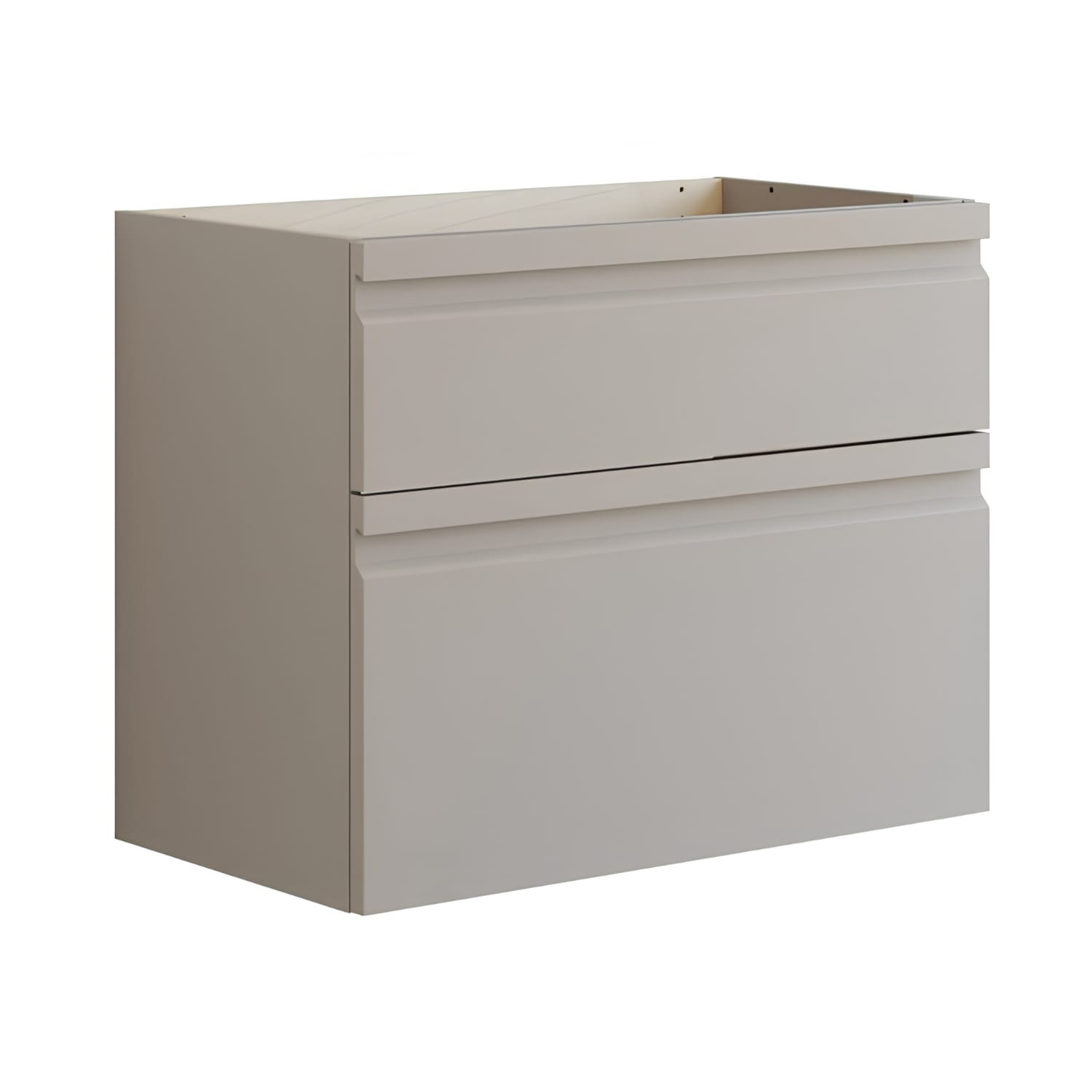 Dansani Inzo Integrert Sideskap 2 skuff Softstone / 80cm Dansani Sideskap bad DA-U38-2035