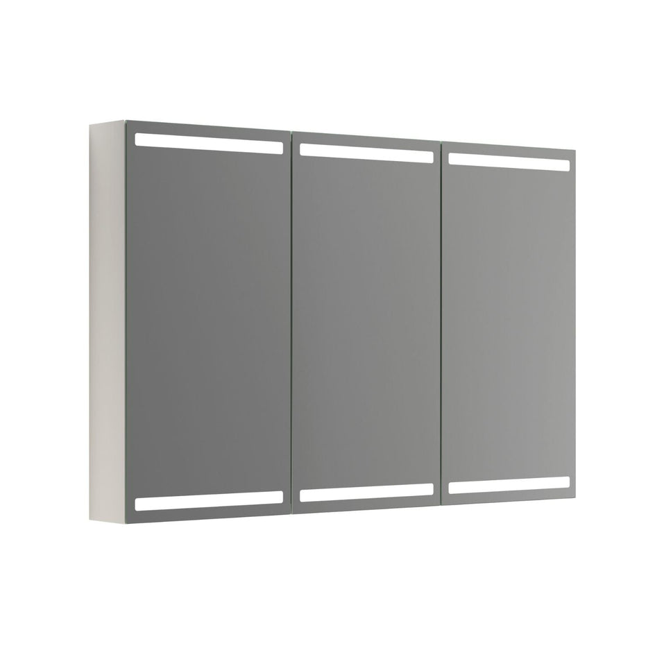 Dansani Inzo Level Speilskap Hvit matt folie / 120 cm 3 dører Dansani Speilskap DA-S573-143