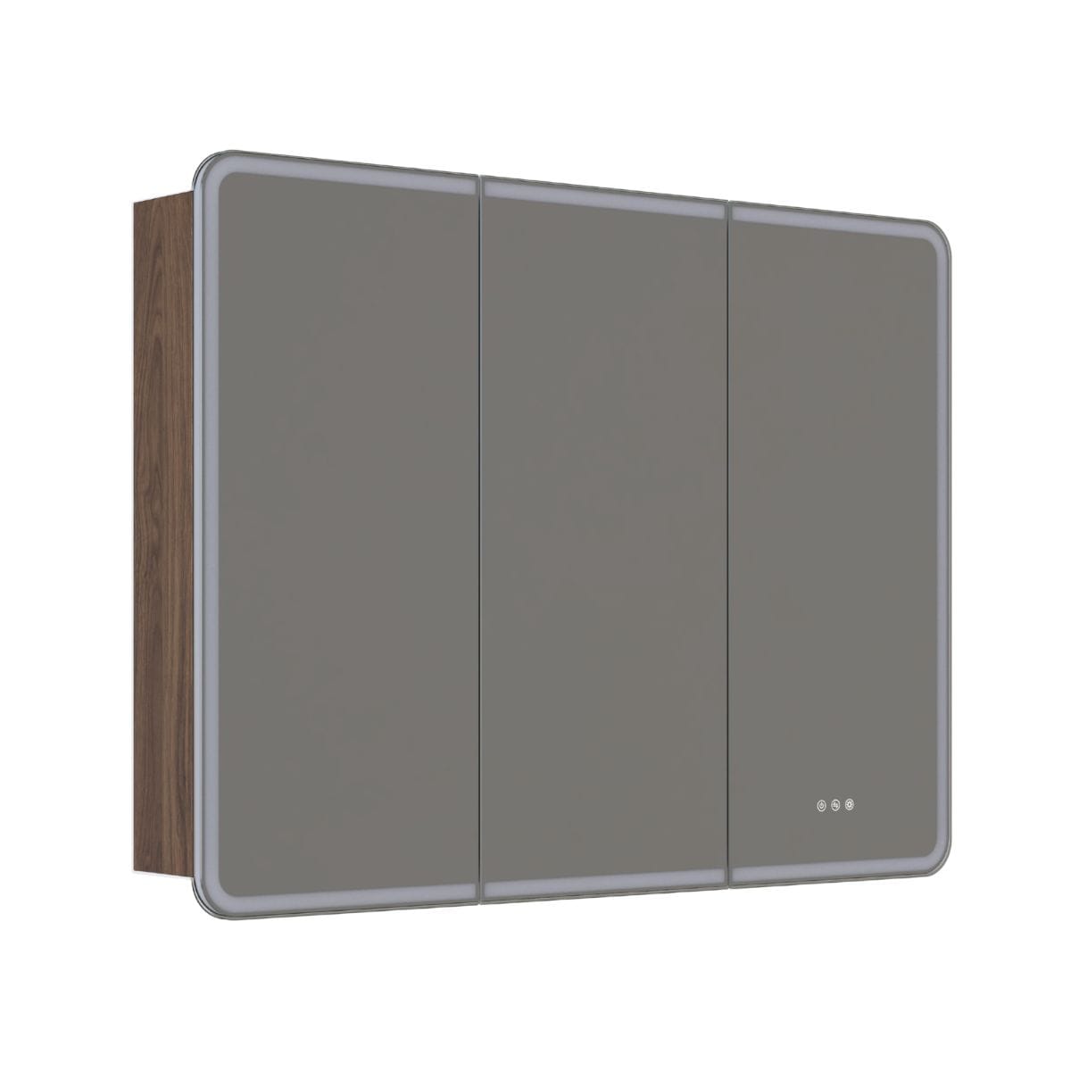 Dansani INZO Radience Speilskap Brun eik / 120cm 3 dører Bad.no Speilskap DA-S863-152