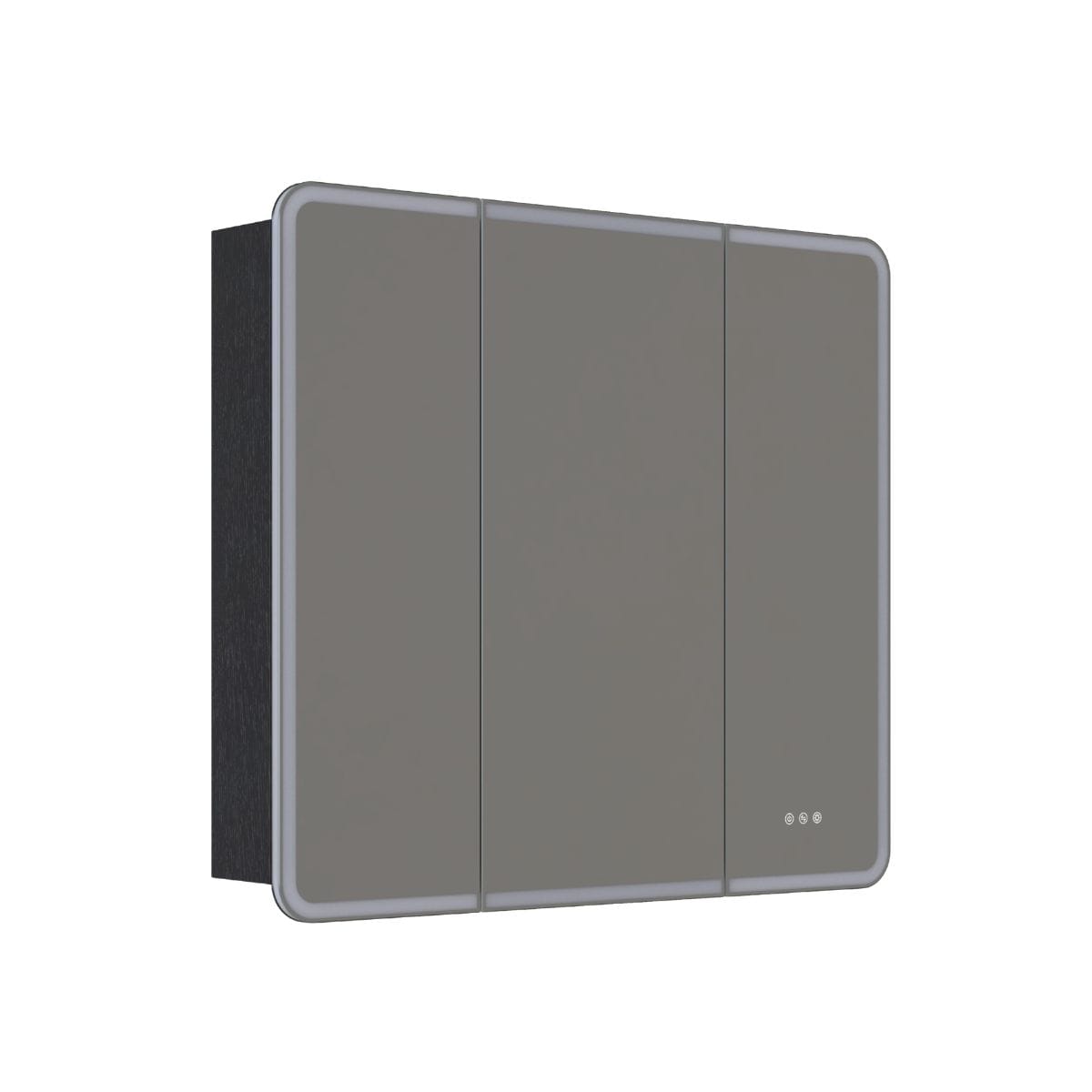 Dansani INZO Radience Speilskap Eik noir / 100cm 3 dører Bad.no Speilskap DA-S861-144