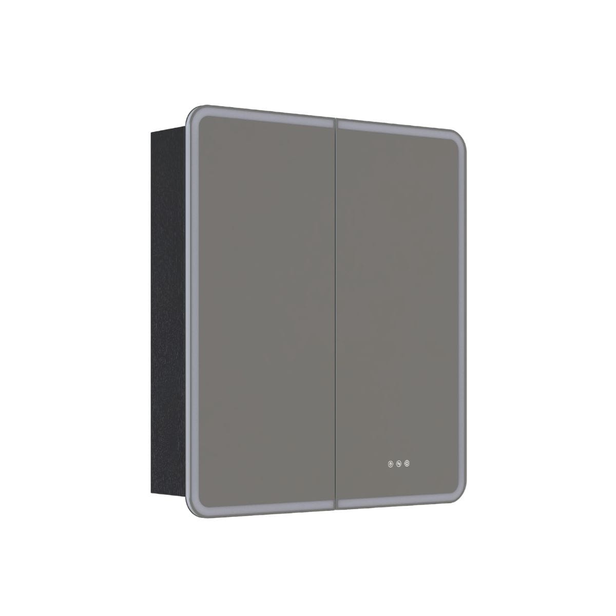 Dansani INZO Radience Speilskap Eik noir / 80cm 2 dører Bad.no Speilskap DA-S868-144