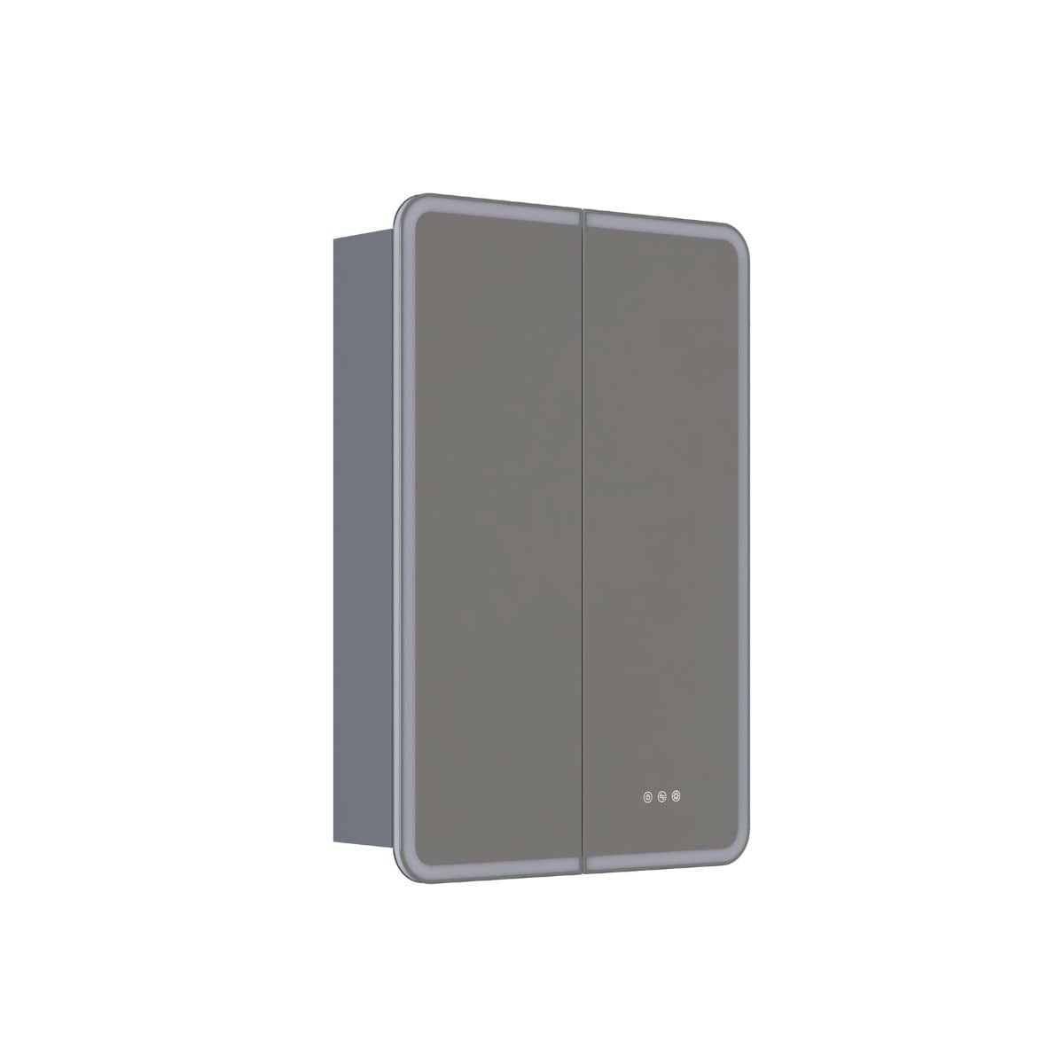Dansani INZO Radience Speilskap Grå matt / 60cm 2 dører Bad.no Speilskap DA-S866-103