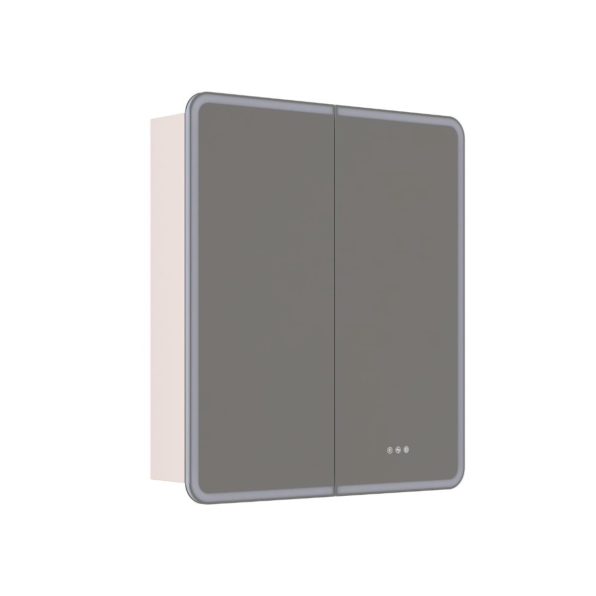 Dansani INZO Radience Speilskap Sand matt / 80cm 2 dører Bad.no Speilskap DA-S868-134