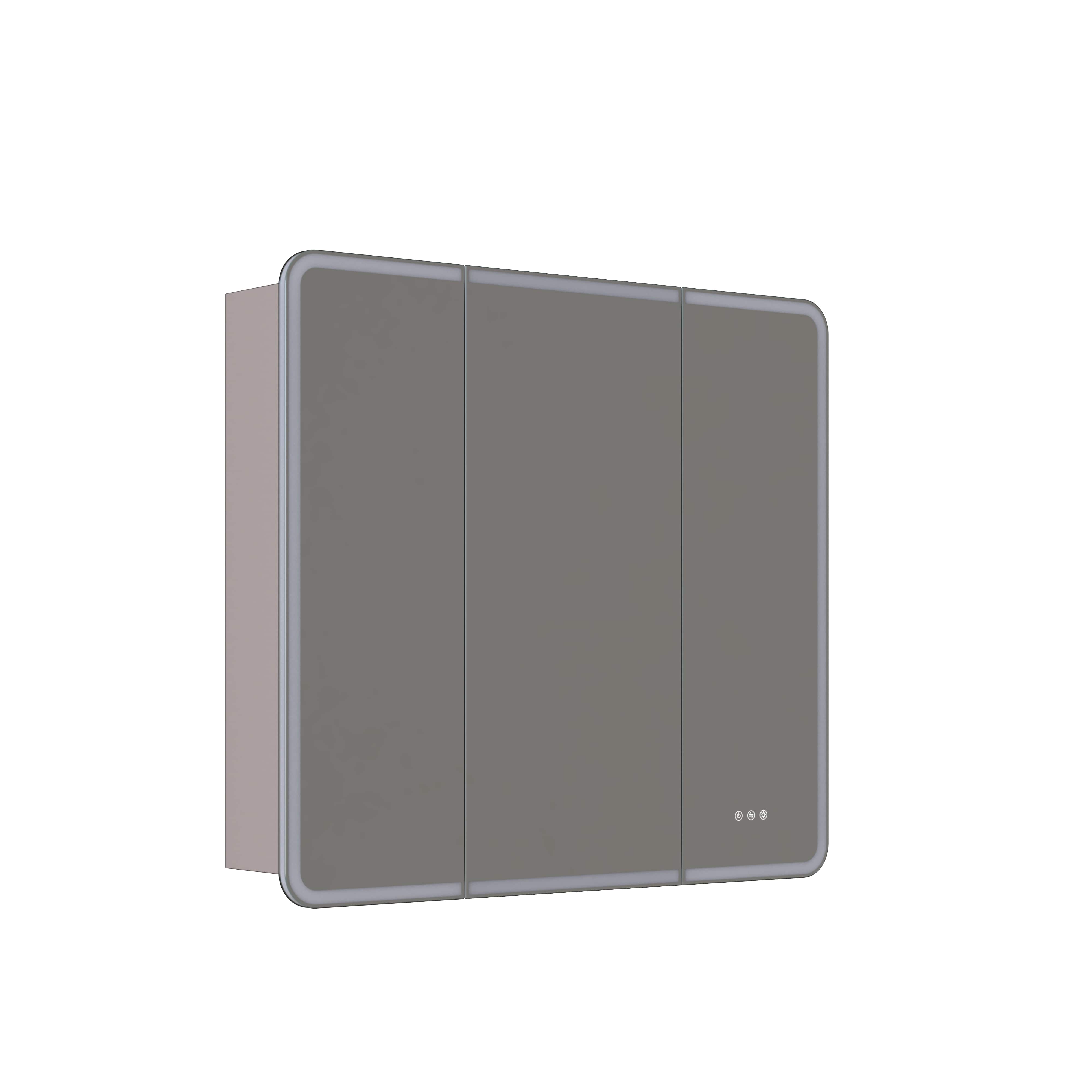 Dansani INZO Radience Speilskap Softstone / 100cm 3 dører Bad.no Speilskap DA-S861-135