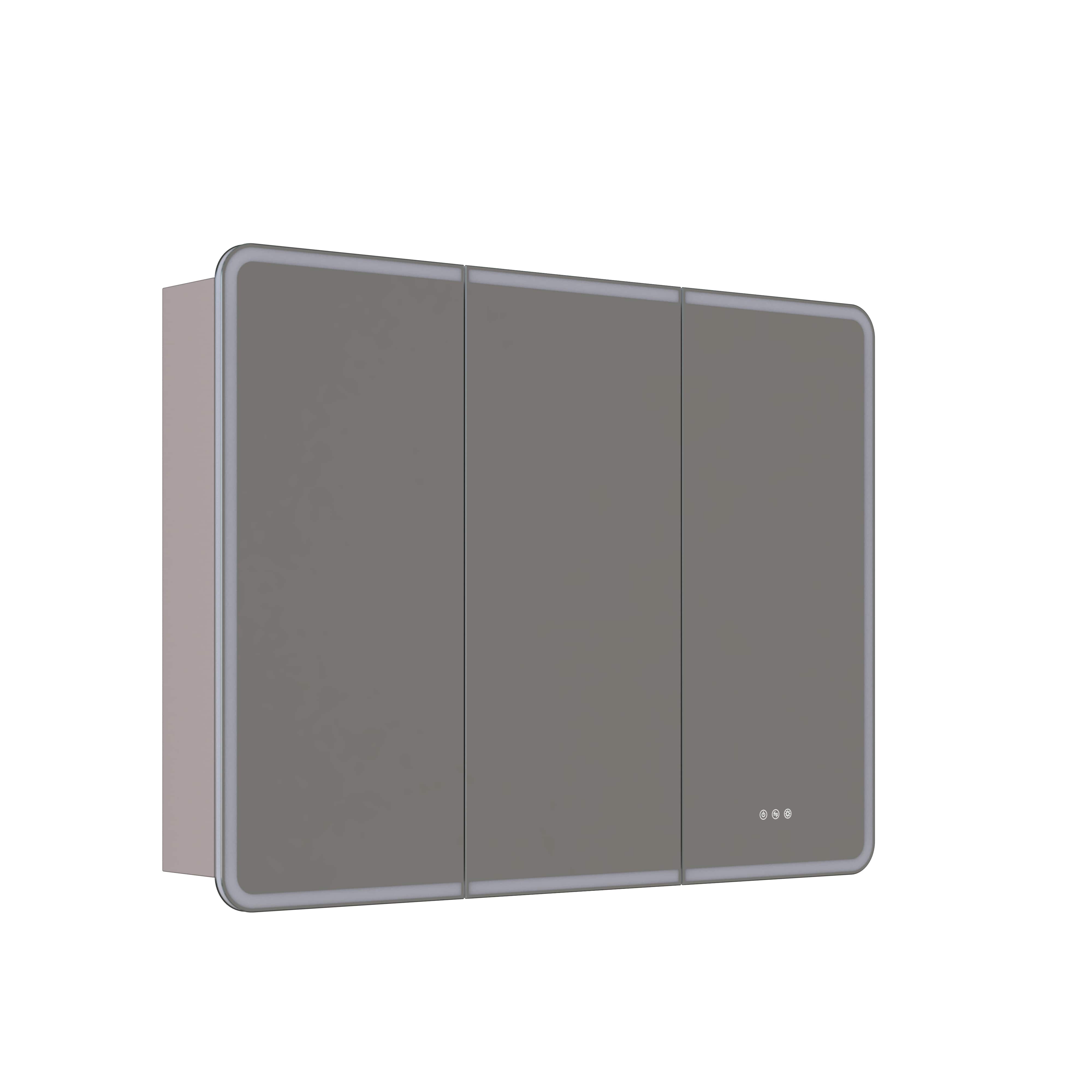 Dansani INZO Radience Speilskap Softstone / 120cm 3 dører Bad.no Speilskap DA-S863-135