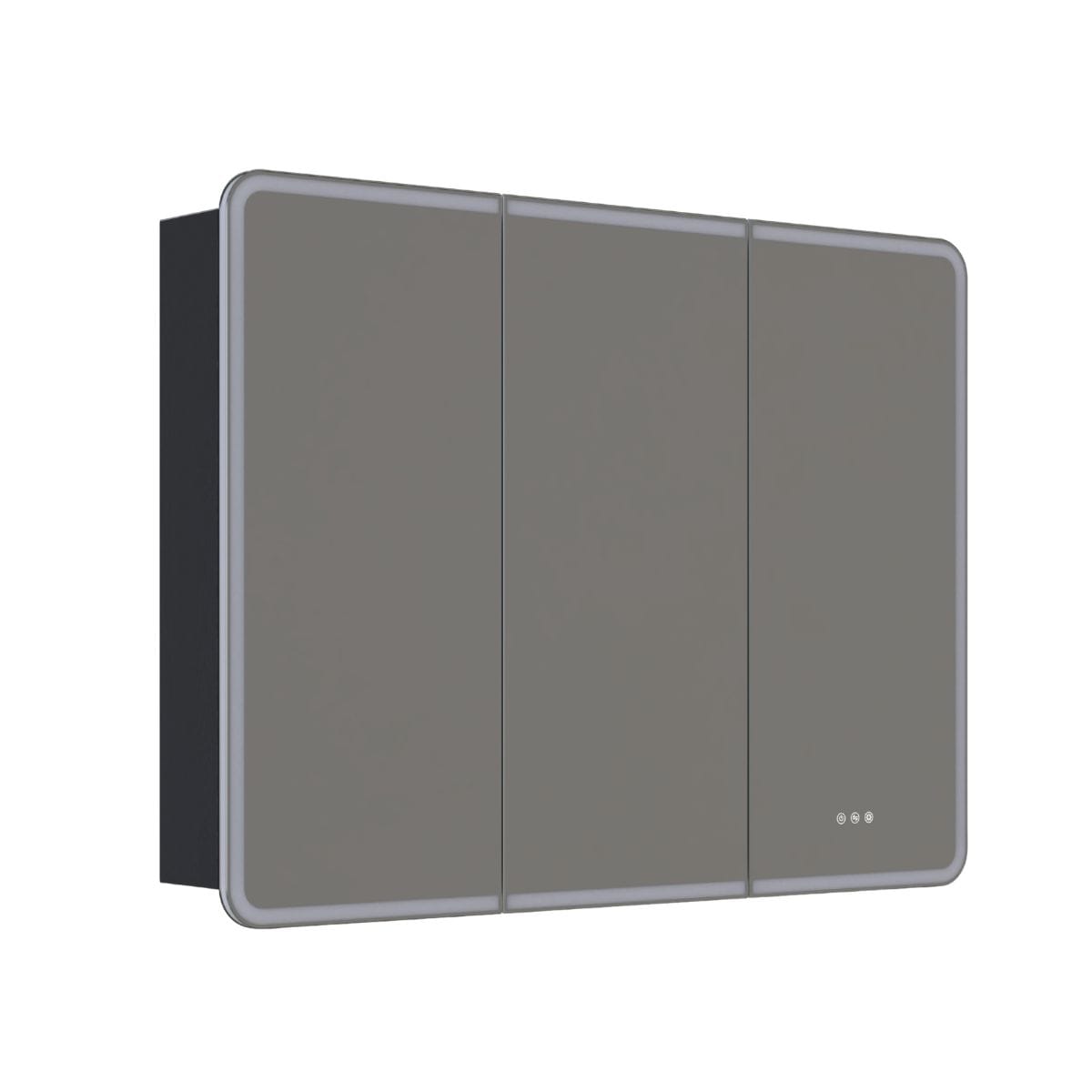 Dansani INZO Radience Speilskap Svart eik / 120cm 3 dører Bad.no Speilskap DA-S863-150