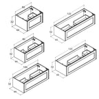 Dansani Inzo Classic Ramme Servantskap 1 skuff