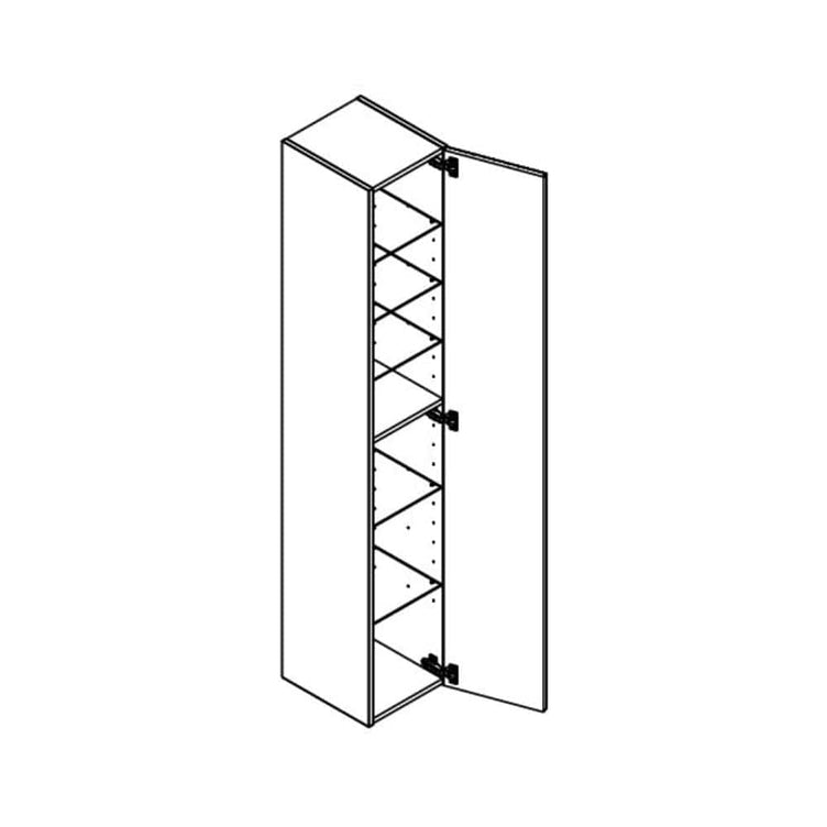 Dansani INZO Urban Riflet Høyskap 1 dør B30cm