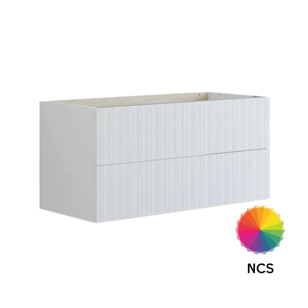 Dansani Inzo Riflet Underskap 2 skuff B60-120xH48xD44cm NCS farge / 100cm Dansani Sideskap bad DA-U35-9099