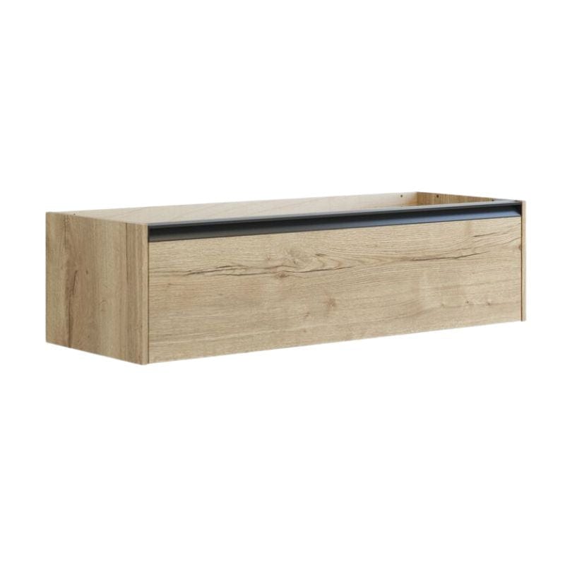 Dansani Inzo Skap med Integrert Grep 1 skuff B60-120xH32xD44cm Natur eik / 120cm Dansani Sideskap bad DA-T14-7049