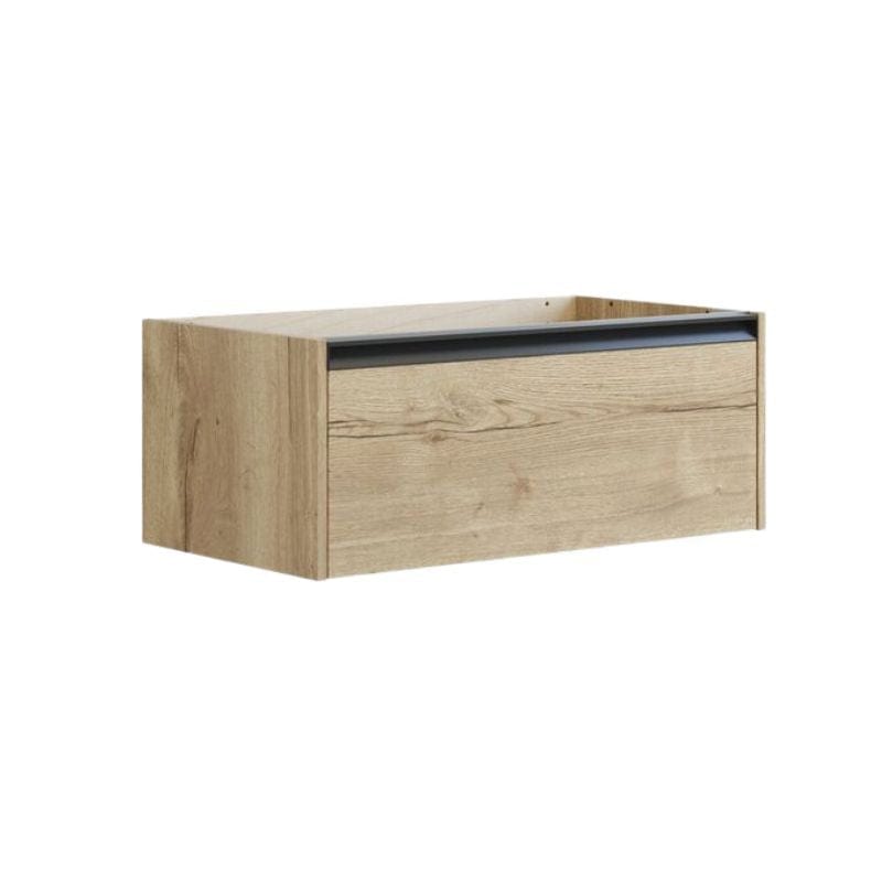 Dansani Inzo Skap med Integrert Grep 1 skuff B60-120xH32xD44cm Natur eik / 80cm Dansani Sideskap bad DA-T12-7049