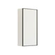 Dansani Inzo Urban Alu-ramme svart Overskap 1 dør B40xH80xD19cm Hvit matt / Høyre hengslet Dansani Sideskap bad DA-U42-8110