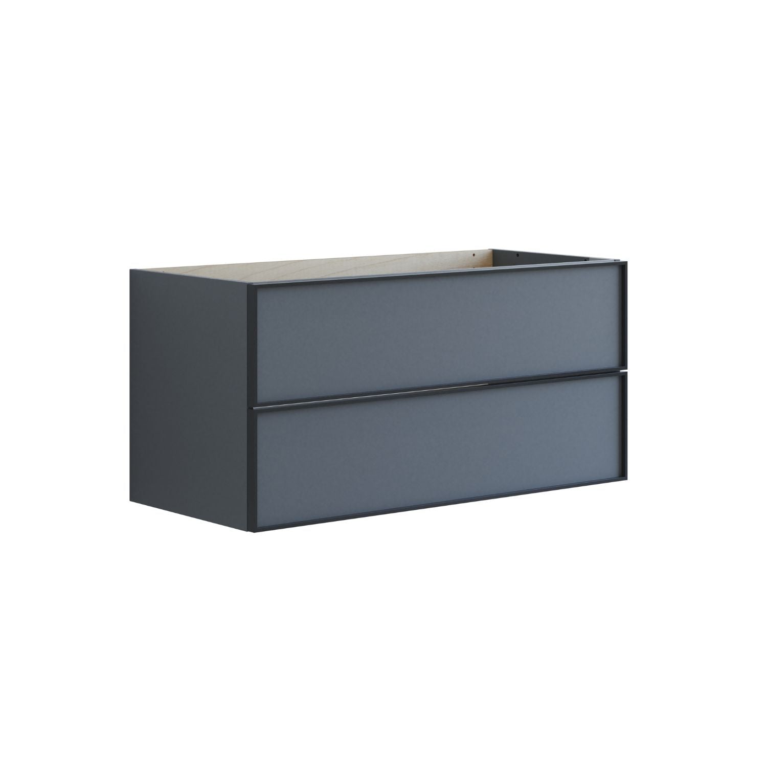 Dansani Inzo Urban Alu-ramme svart Underskap 2 skuff B60-120xH48xD44cm Grå matt / 100cm Dansani Sideskap bad DA-U35-8003