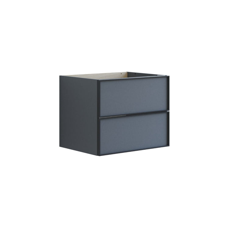 Dansani Inzo Urban Alu-ramme svart Underskap 2 skuff B60-120xH48xD44cm