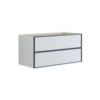 Dansani Inzo Urban Alu-ramme svart Underskap 2 skuff B60-120xH48xD44cm