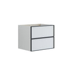 Dansani Inzo Urban Alu-ramme svart Underskap 2 skuff B60-120xH48xD44cm