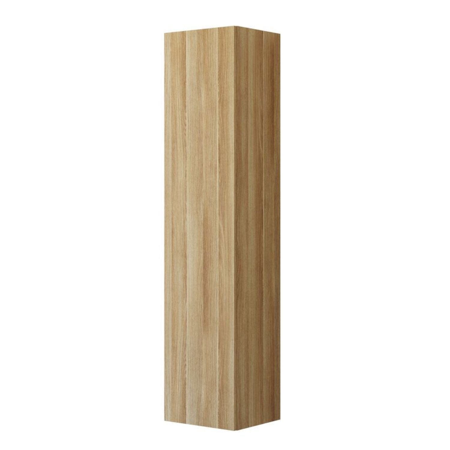Dansani Inzo Urban Urban Glatt Høyskap Slim 1 dør Natur eik / 40cm Versjon B / Venstre hengslet Dansani Høyskap bad DA-U48-1249