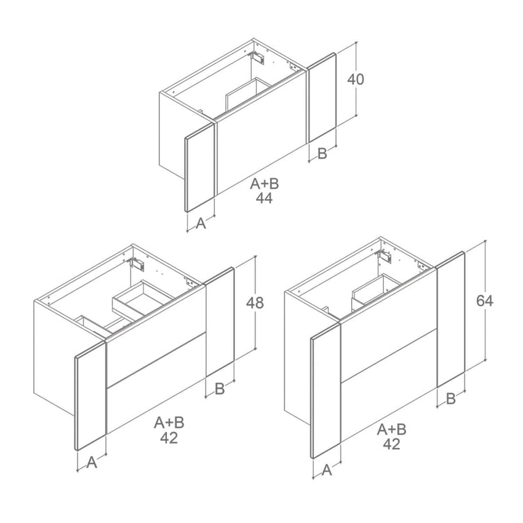 Dansani Inzo Utforing H48-64xB17,1xD1,8cm