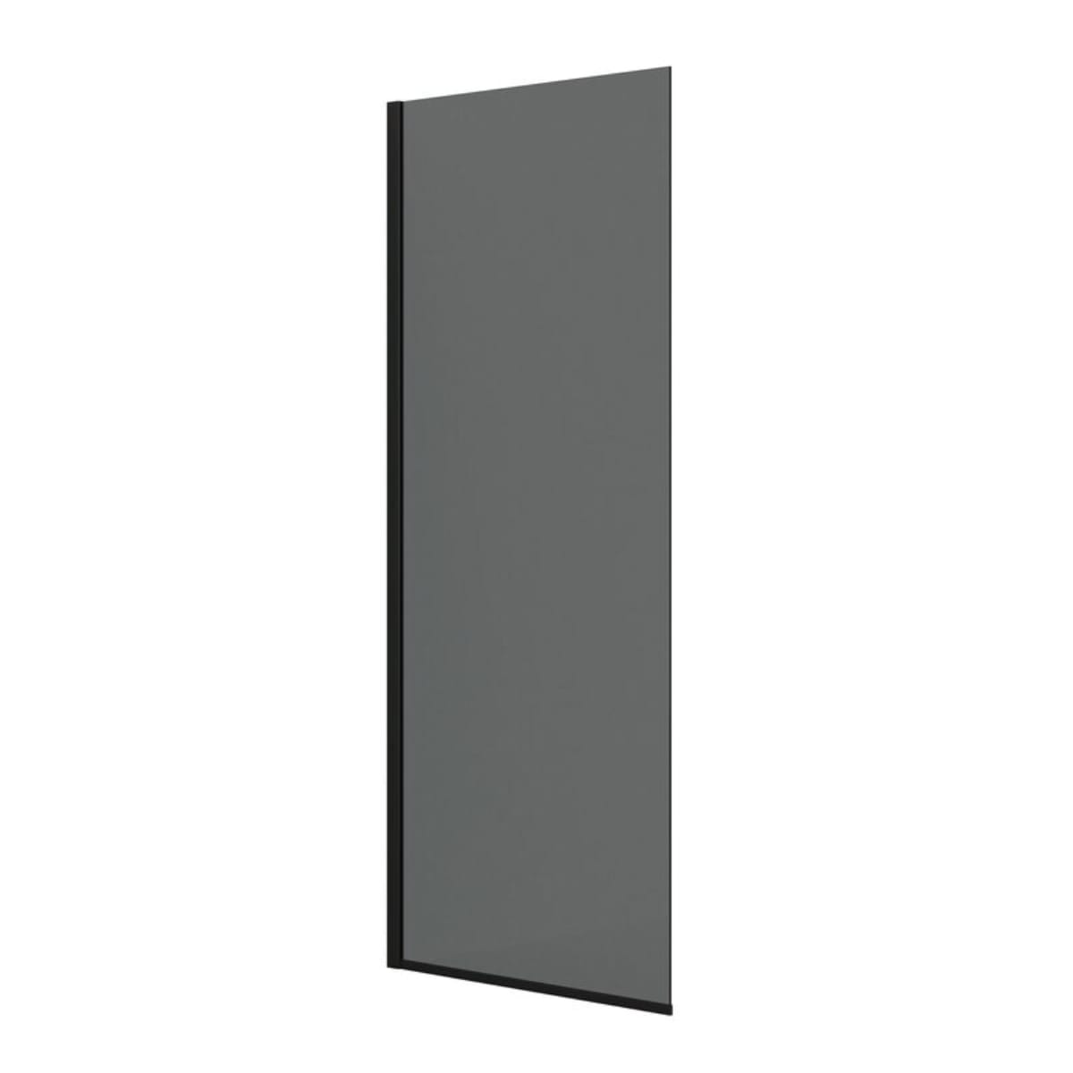 Dansani Match D Fastvegg B70-140xH197,5cm Svart matt / 90cm / Tonet glass Dansani Dusjvegg DA-D91-04