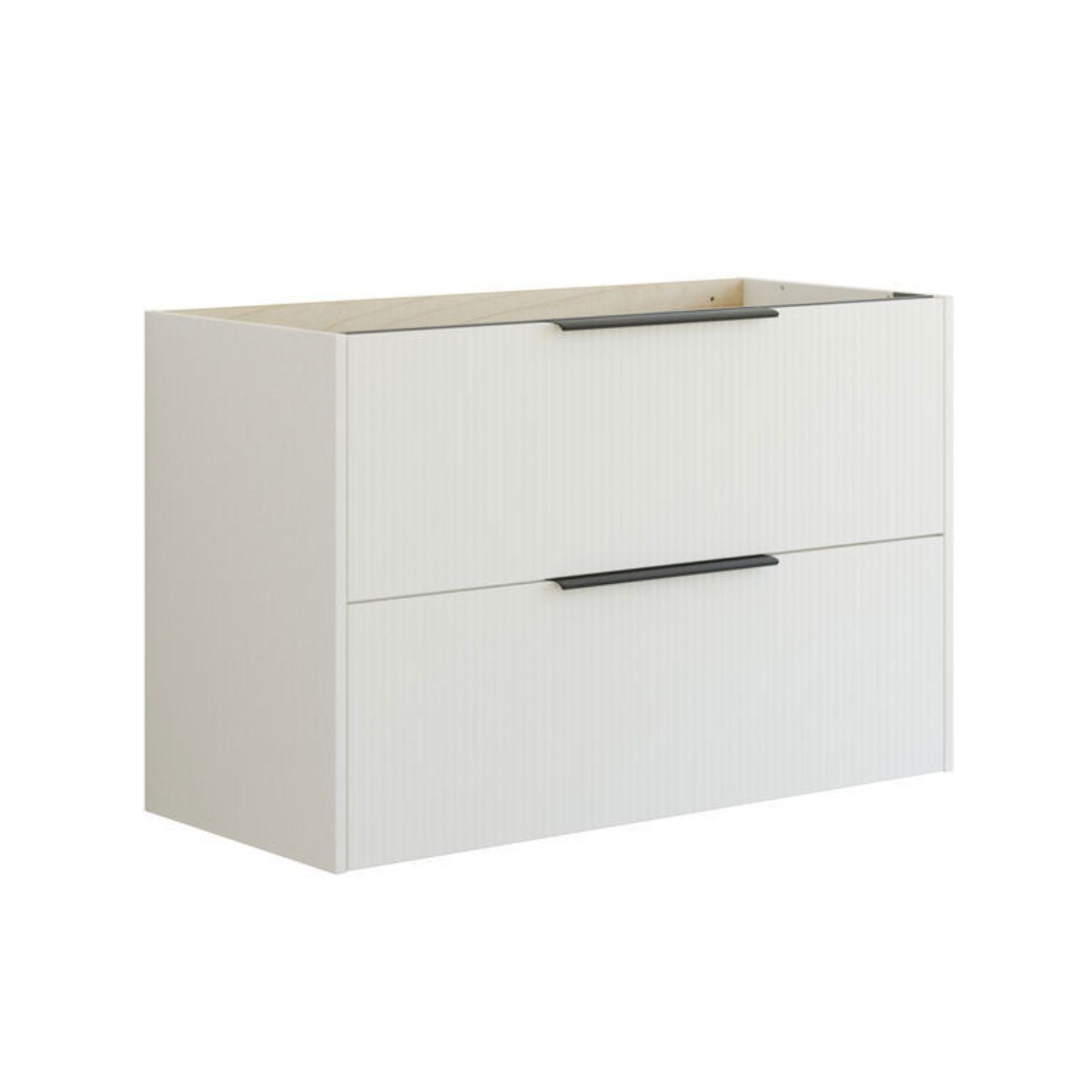 Dansani Mido+ Classic Stripet Servantskap 2 Skuff Hvit matt / 100cm Dansani Servantskap DA-N29-N010