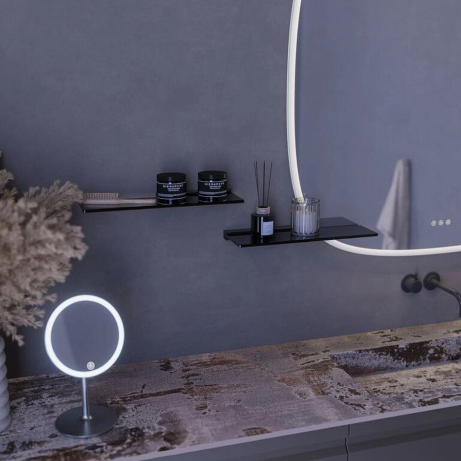 Dansani REACH Hylle Svart / Tonet glass Dansani Baderomshylle DA-325900000