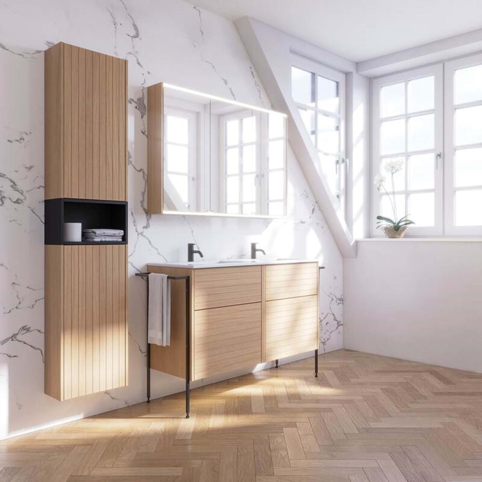 Dansani Refined møbelben med Håndkleholder 80x40x10cm Svart Dansani Håndklestativ DA-843200000