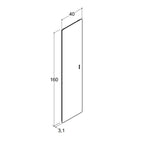 Dansani SOFT avlangt speil H160cm (helfigur)