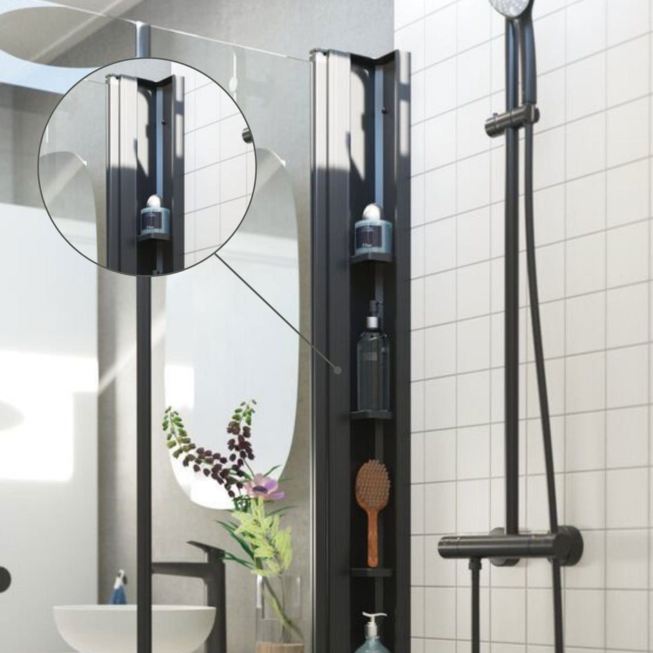 Dansani Tower Dusjoppbevaring 5 hyller Svart Dansani Dusjhylle DA-1603570