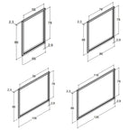 Dansani You Lysramme til In-built Speilskap