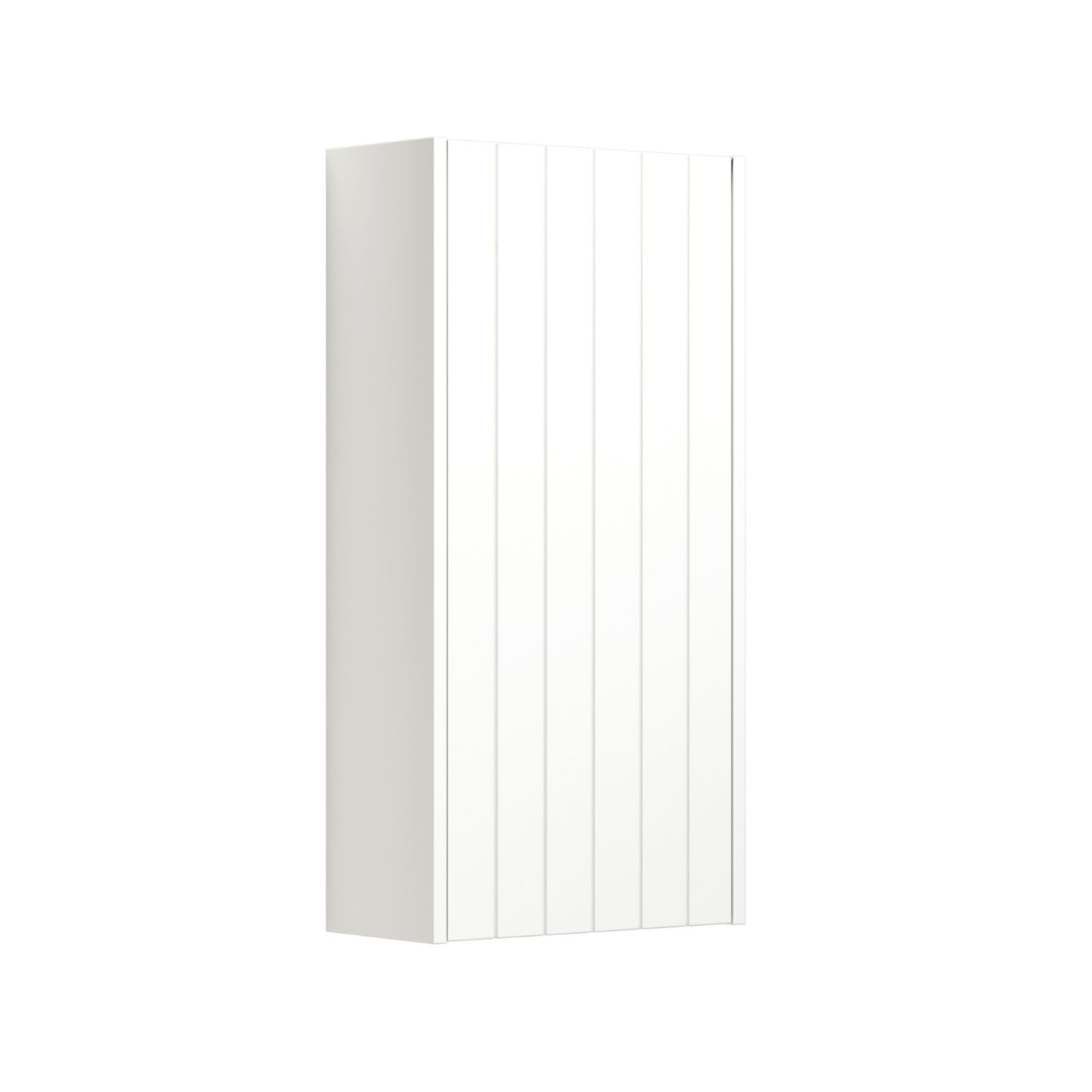 Dansani You Overskap 1 dør B40xH80xD19cm - Rillet Hvit matt/NCS farge / Høyre Dansani Sideskap bad DA-V49-4191