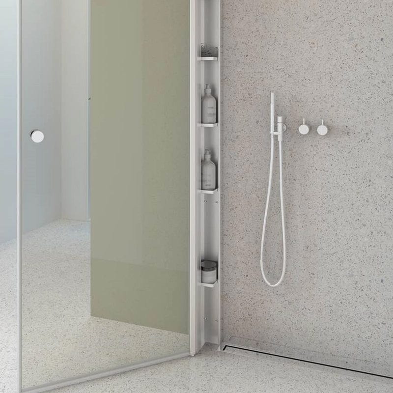 DansaniTower 200x10x10 cm, Dusjoppbevaring, 5 hyller Dansani Baderomshylle