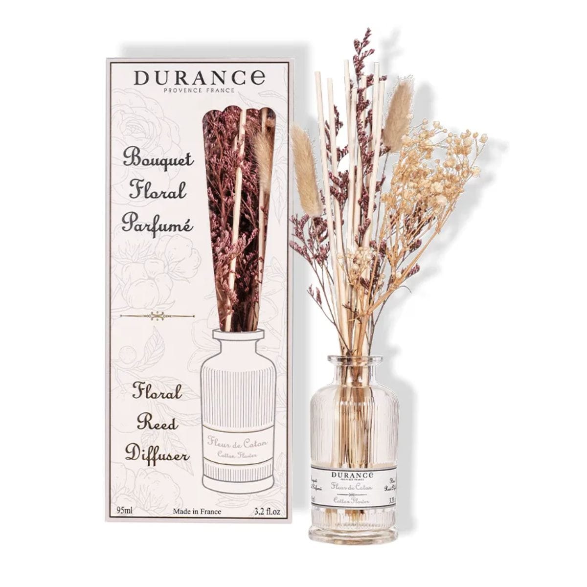 Durance Floral Duftpinner 95ml Cotton flower Durance Duftpinner TER-D42748