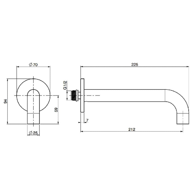 Fima Badekartut Circolo F2929 Rund L22,5cm