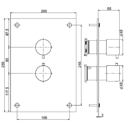 Fima Circolo Frontpanel Dusj Innbygging F4410