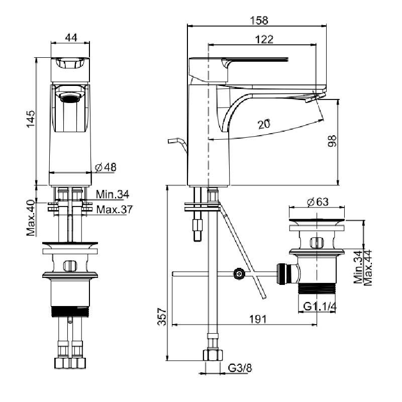 Fima Servantbatteri Mast F3131 Fima Servantbatteri