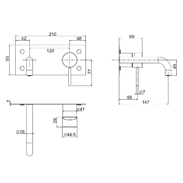 Fima Spillo Up F4610 Servantbatteri Innbygging